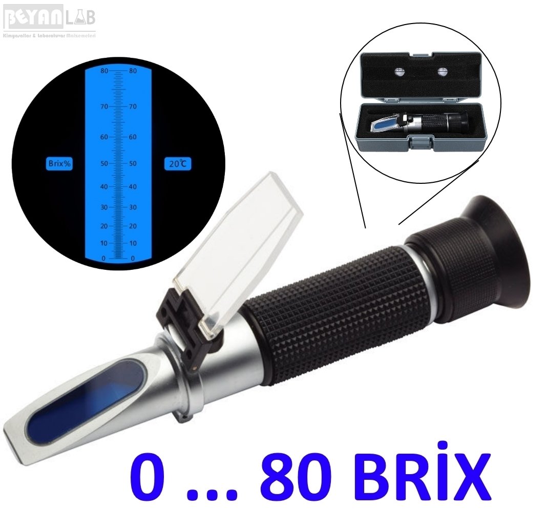 Refractometer Atc 0-80 Brix Meter